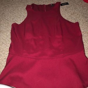 Red tank blouse never been worn